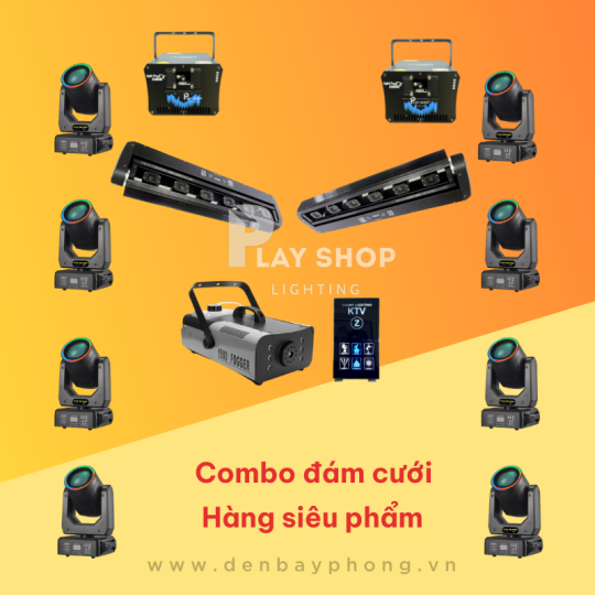 Combo Ánh Sáng Đèn Sân Khấu Đám Cưới NEW